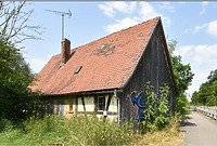 Außenansicht, straßenseitig, Blickrichtung Westen / Altböllinger Mühle, Wohnhaus, sog. Jägerhaus in 74081 Heilbronn-Neckargartach (2023 - strebewerk. Architekten)