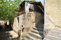 Südöstliche Ansicht, mit Blickrichtung Westen / Altböllinger Mühle, Stall in 74081 Heilbronn-Neckargartach (07.2023 - strebewerk. Architekten)