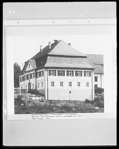 Nordwestansicht / Pfarrhaus in 88499 Riedlingen-Zell (1973 - Landesamt für Denkmalpflege Baden-Württemberg, Außenstelle Tübingen (Dr. Hell))