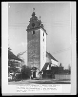 Westansicht / Kath. Pfarrkirche St. Ulrich in 88433 Schemmerhofen-Alberweiler (1972 - Gudula Bock, Landesamt für Denkmalpflege, Dienstsitz Tübingen)