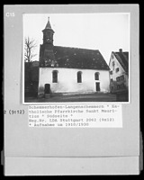 Südansicht / Kath. Pfarrkirche St. Mauritius in 88433 Schemmerhofen (1910/1930 - LAD Baden-Württemberg, Stuttgart)