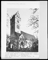 Südwestansicht / Kath. Kirche St. Martin in 88433 Schemmerhofen, Schemmerberg (1950/55 - LAD Baden-Württemberg, Außenstelle Tübingen)