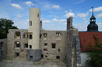 Burg Hellenstein, Stauferbau, Ansicht Nordwand / Burg Hellenstein, sog. Stauferbau in 89522 Heidenheim , Heidenheim an der Brenz (2025 - Christoph Kleiber)