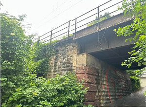 Südostansicht / Panoramabahn, Eisenbahnüberführung km 3.964 in 70191 Stuttgart, Stuttgart-Nord (06.2024 - Amberg Engineering, SWEG)