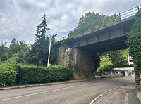 Südansicht / Panoramabahn, Eisenbahnüberführung km 4.267 in 70191 Stuttgart, Stuttgart-Nord (06.2024 - Amberg Engineering/ SWEG)