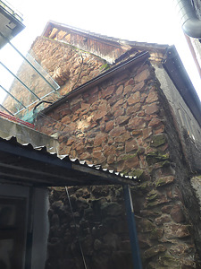 Detailansicht Nordgiebel / Stadtmauer in 77933 Lahr, Lahr/Schwarzwald (2020 - Burghard Lohrum)