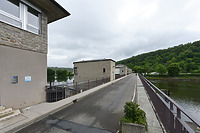 Aufsicht auf die Brücke, Blickrichtung Nordosten / Staustufe Hessigheim, Straßenbrücke in 74394 Hessigheim (2025 - strebewerk.)