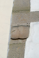 Ehemaliges Allianzwappen an der Nordostecke / Amtsgericht (Westliches Schlossgebäude) in 71229 Leonberg (24.3.2026 - Michael Hermann, Heimerdingen.) Ehemaliges Allianzwappen an der Nordostecke / Amtsgericht (Westliches Schlossgebäude) in 71229 Leonberg (24.3.2026 - Michael Hermann, Heimerdingen.)