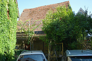 Ansicht der Scheune von Norden. Links das zugehörige Wohnhaus Türkengasse 12 / Scheune in 74354 Besigheim (August 2026 - Michael Hermann) Ansicht der Scheune von Norden. Links das zugehörige Wohnhaus Türkengasse 12 / Scheune in 74354 Besigheim (August 2026 - Michael Hermann)