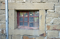 Stallfenster des 19. Jahrhunderts in der EG- Ostfassade. Horizontalschiebefenster. / Scheune in 74354 Besigheim (Michael Hermann, Heimerdingen)