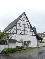 Ansicht der südlichen Giebelseite / Dreiseitgehöft, Scheune in 79418 Schliengen (2025 - Burghard Lohrum)