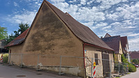 Scheune, Giebelansicht von Westen / Gehöft (abgegangen) in 74239 Hardthausen-Kochersteinsfeld (09.2026 - NBG-Projekt 3 GmbH ) Scheune, Giebelansicht von Westen / Gehöft (abgegangen) in 74239 Hardthausen-Kochersteinsfeld (09.2026 - NBG-Projekt 3 GmbH )