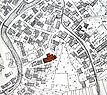 Ausschnitt der historischen Flurkarte von 1830 / Mauritiuskirche in 72131 Ofterdingen