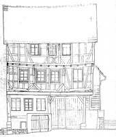 Aichtal Grötzingen, Ansicht Ost / Wohnhaus mit Scheune (ev. Gemeindehaus) in 72631 Aichtal-Grötzingen