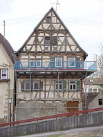 Ansicht von Osten vor der Renovierung / Wohnhaus in 72119 Ammerbuch - Altingen