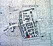 historische Flurkarte um 1830 / Ökonomiegebäude in 72534 Hayingen