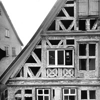 Ausschnitt Photogrammetrische Aufnahme, 1975 / Ehem. Frühmesserhauses, Fassade in 73207 Plochingen Ausschnitt Photogrammetrische Aufnahme, 1975 / Ehem. Frühmesserhauses, Fassade in 73207 Plochingen