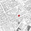 Ausschnitt Flurkarte 1966 (Vorlage LV-BW) / Wohnhaus in 70178 Stuttgart, Stuttgart-West Ausschnitt Flurkarte 1966 (Vorlage LV-BW) / Wohnhaus in 70178 Stuttgart, Stuttgart-West