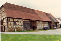 Ansicht von Nordosten (April 1996) / Kloster- bzw. Zehntscheune in 73770 Denkendorf