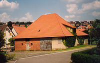 Ansicht der ehemaligen Kelter von Südwesten (um 1990) / Farrenstall bzw. Alte Kelter in 73770 Denkendorf
