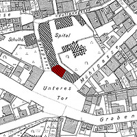 Ausschnitt Flurkarte 1956
(Vorlage LV-BW) / Heilig-Geist-Spital in 71706 Markgröningen