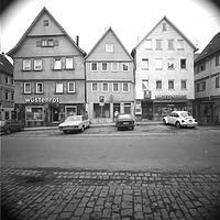 Photogrammetrische Aufnahme
Markstraße Nordseite 32-28, 1977 / Fassadenabwicklung in 71672 Marbach am Neckar