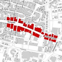 Flurkarte 2006 (LV-BW und LAD) / Fassadenabwicklung in 71672 Marbach am Neckar