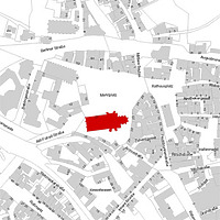 Flurkarte 2006 (Vorlage LV-BW und LAD) / Ev. Stadtkirche St. Dionys in 73728 Esslingen am Neckar