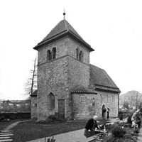 Aufnahme von Nordost, 1975 / St. Peter in 71720 Oberstenfeld
