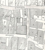 Lageplan 1992 / Haus zum Wolf in 73728 Esslingen am Neckar