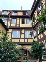 Ansicht Innenhof, Nordfassade / Ehem. Bebenhäuser Pfleghof, Steinhaus in 73728 Esslingen am Neckar (06.06.2019 - strebewerk.Architekten)