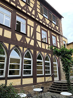 Wohnturm, Innenhofansicht / Ehem. Bebenhäuser Pfleghof, Steinhaus in 73728 Esslingen am Neckar (06.06.2019 - strebwerk.Architekten)