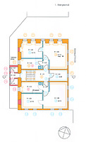 Engelsbrand, Schulstraße 14, Altes Rat- und Schuhlaus, Bauphasenplan 1. Obergeschoss / Altes Rat- und Schulhaus in 75331 Engelsbrand