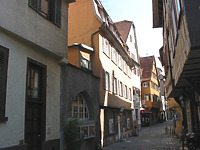 Straßenseitige Ansicht des Gebäudes Webergasse 13 / Wohnhaus in 73728 Esslingen am Neckar