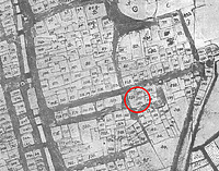 Stadtplan von Künzelsau (Ausschnitt, 1816) / ehemaliges Amtshaus in 74653 Künzelsau Stadtplan von Künzelsau (Ausschnitt, 1816) / ehemaliges Amtshaus in 74653 Künzelsau