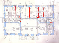 Ettlingen, Pforzheimer Straße 67, Gut Watthalden, Bauphasenplan Erdgeschoss / Gut Watthalden in 76275 Ettlingen (17.07.2007)