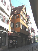 Straßenseitige Ansicht des Gebäudes Webergasse 13 / Wohngebäude in 73728 Esslingen am Neckar