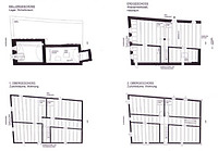Weinheim, Quergässchen 2, ehemaliges Gerberhaus, Rekonstruierte Grundrisse / ehemaliges Gerberhaus in 69469 Weinheim a.d. Bergstraße