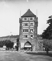Aufnahme von der Stadtseite (LAD, 1959) / Schelztorturm in 73728 Esslingen am Neckar