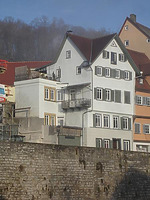 Bild aus dem April 2007. Foto: Daniel Stihler (StadtA Schwäbisch Hall Server Häuserlexikon) / Wohnhaus in 74523 Schwäbisch Hall