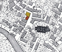 historischer Lageplan / Fachwerkhaus in 72555 Metzingen