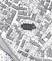 historische Flurkarte von 1823 / Martinskirche, ev. Stadtkirche in 72555 Metzingen