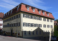 Südwestansicht, Januar 2008. Foto: Dietmar Hencke (StadtA SHA Server Häuserlexikon) / Gasthaus Kronprinz in 74523 Schwäbisch Hall