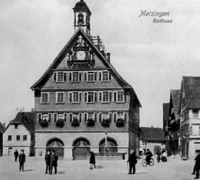 Altes Rathaus vor dem Umbau von 1913. Nach 1902. / Altes Rathaus in 72555 Metzingen Altes Rathaus vor dem Umbau von 1913. Nach 1902. / Altes Rathaus in 72555 Metzingen