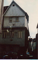 Ansicht gegen Brählesgasse um 1989 / Fachwerkhaus in 70372 Stuttgart, Bad Cannstatt