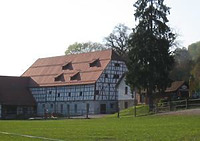 Ansicht von Südost (2009) / ehem. Ochsenstall in 72532 Gomadingen, Marbach an der Lauter, Landgestüt