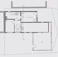 EG Grundriss des Rebbauernhauses mit angebautem Fischerschuppen (in etwa genordet)
Quelle: Petra Wichmann, in: Denkmalpflege in Ba.-Wü. Nachrichtenblatt, 2, 2005, S. 66 Abb. 16 / Rebbauern-Fischerhaus in 78479 Reichenau, Mittelzell (03.09.1626) EG Grundriss des Rebbauernhauses mit angebautem Fischerschuppen (in etwa genordet)
Quelle: Petra Wichmann, in: Denkmalpflege in Ba.-Wü. Nachrichtenblatt, 2, 2005, S. 66 Abb. 16 / Rebbauern-Fischerhaus in 78479 Reichenau, Mittelzell (03.09.1626)