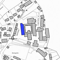 Lageplan 2007 (Vorlage LV-BW) / Westflügel mit Winter- und Laienrefektorium in 72074 Tübingen-Bebenhausen