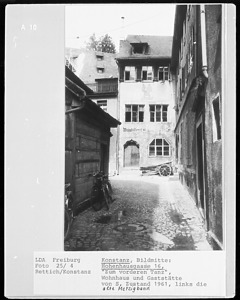 Ansicht von Süden / Haus zum vorderen Tanz in 78462 Konstanz (1961 - LAD Baden-Württemberg, Außenstelle Freiburg) Ansicht von Süden / Haus zum vorderen Tanz in 78462 Konstanz (1961 - LAD Baden-Württemberg, Außenstelle Freiburg)