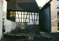 Gesamtansicht des ehemaligen Gebäudestandortes, Bädergasse 9, von Süden. / Fachwerkgebäude in 71720 Oberstenfeld